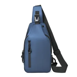 Mode Brusttasche Herren Umhängetasche wasserdichte Umhängetaschen mit USB-Aufladung Kurztrip für männliche Reise Messenger Schulter tasche