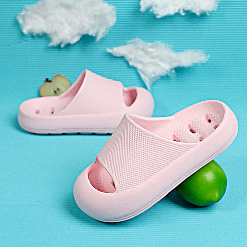 Pantoufles d'intérieur coordonnantes pour enfants, sandales à semelle souple pour garçons et filles, chaussures pour enfants, optique mignonne