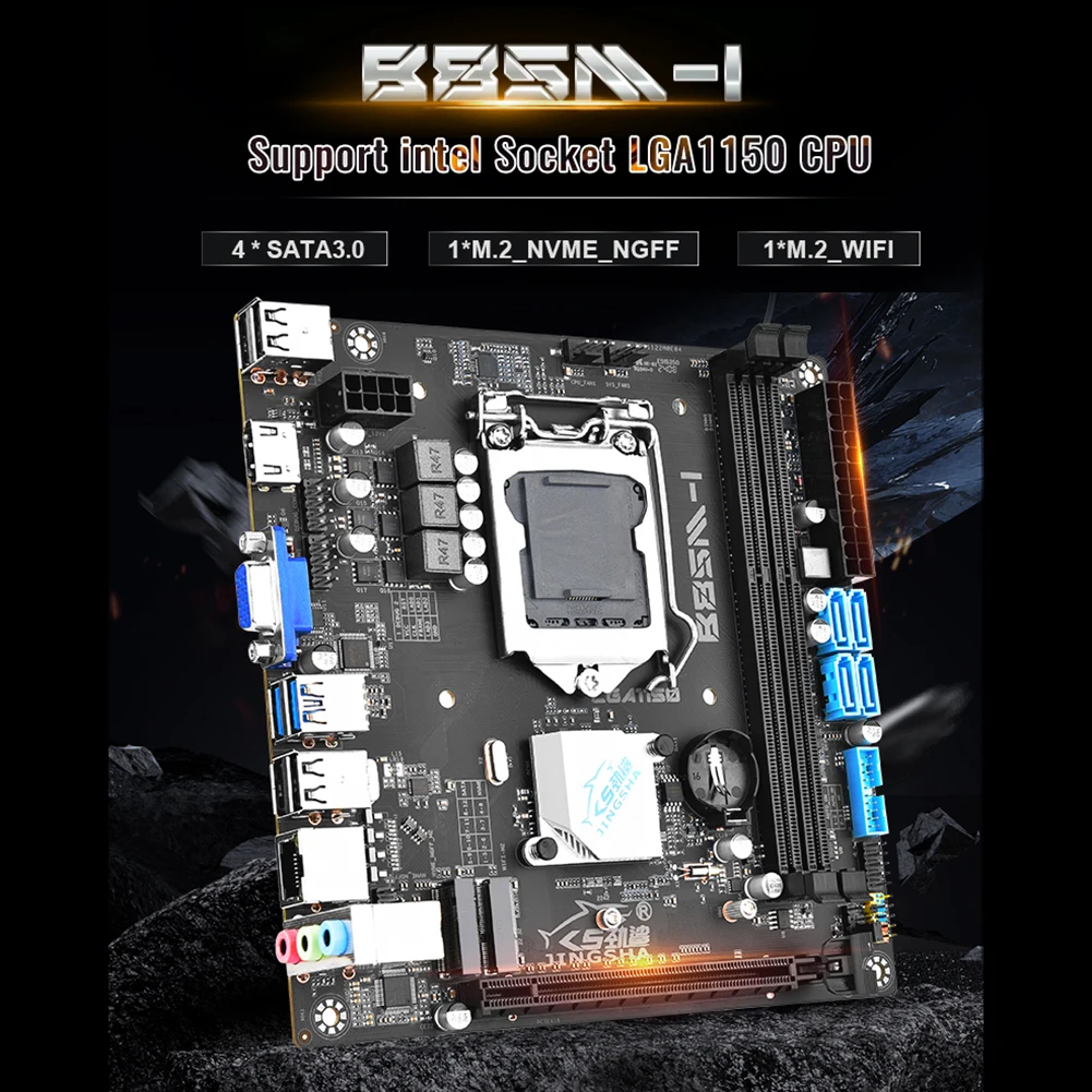 LGA 1150 Placa Mae Desktop PC Motherboard Gigabit Ethernet B85M-I Itx Computer Motherboard Support Intel 4th Gen Core I7 I5 I3