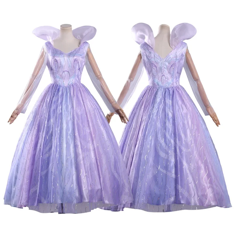 

g'7,n\5;e,8\v,5/Wicked Anime Cosplay Costumes Glinda Purple Blue And Pink Green Ball Gown Tiara Clothes Movie Party Rof;4'v.7/n\