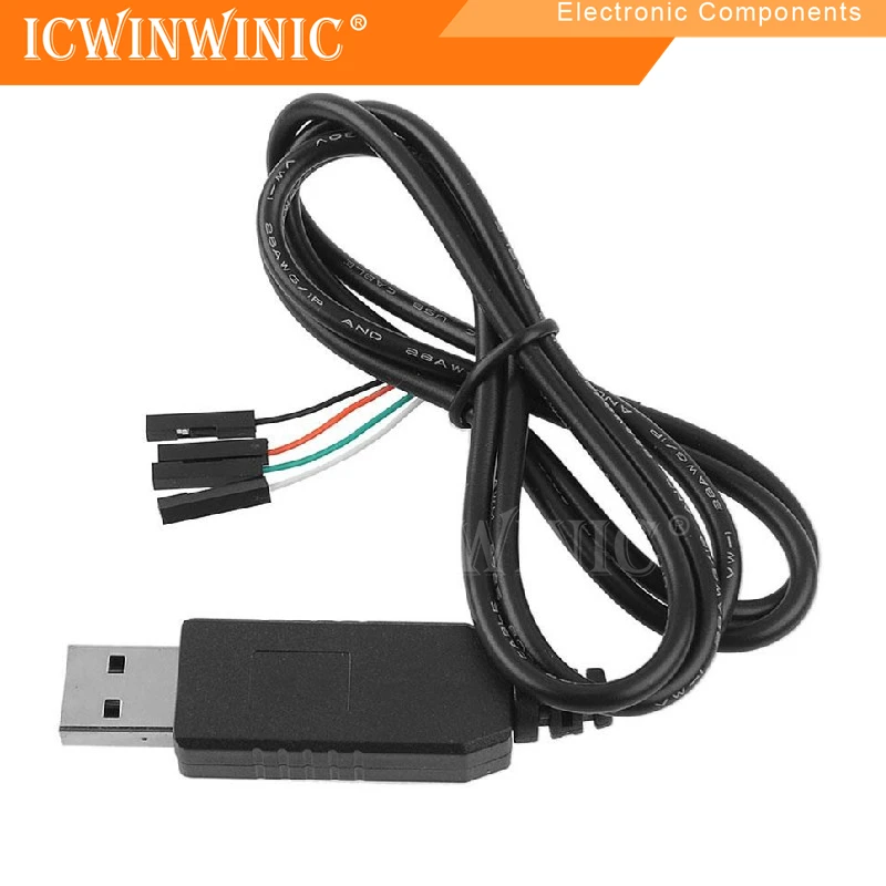 1piece PL2303TA USB to TTL RS232 upgrade small board module USB to serial download cable brush cable