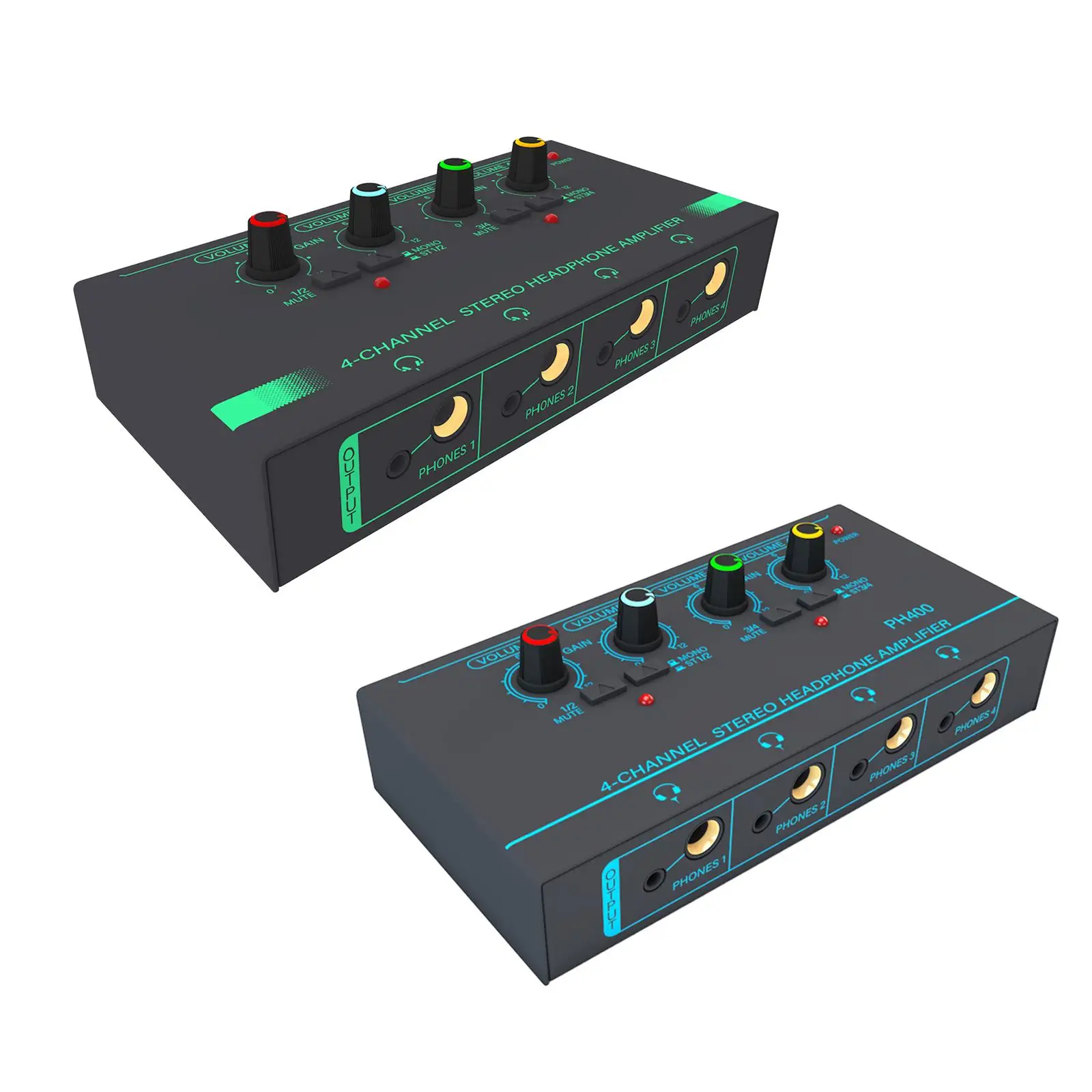 مكبر صوت صغير ستيريو سماعة ، 4 قناة ، وانخفاض الضوضاء ، ومقبض صوت مستقل ، خلاط خط للاستوديو وتطبيق المرحلة المدمجة