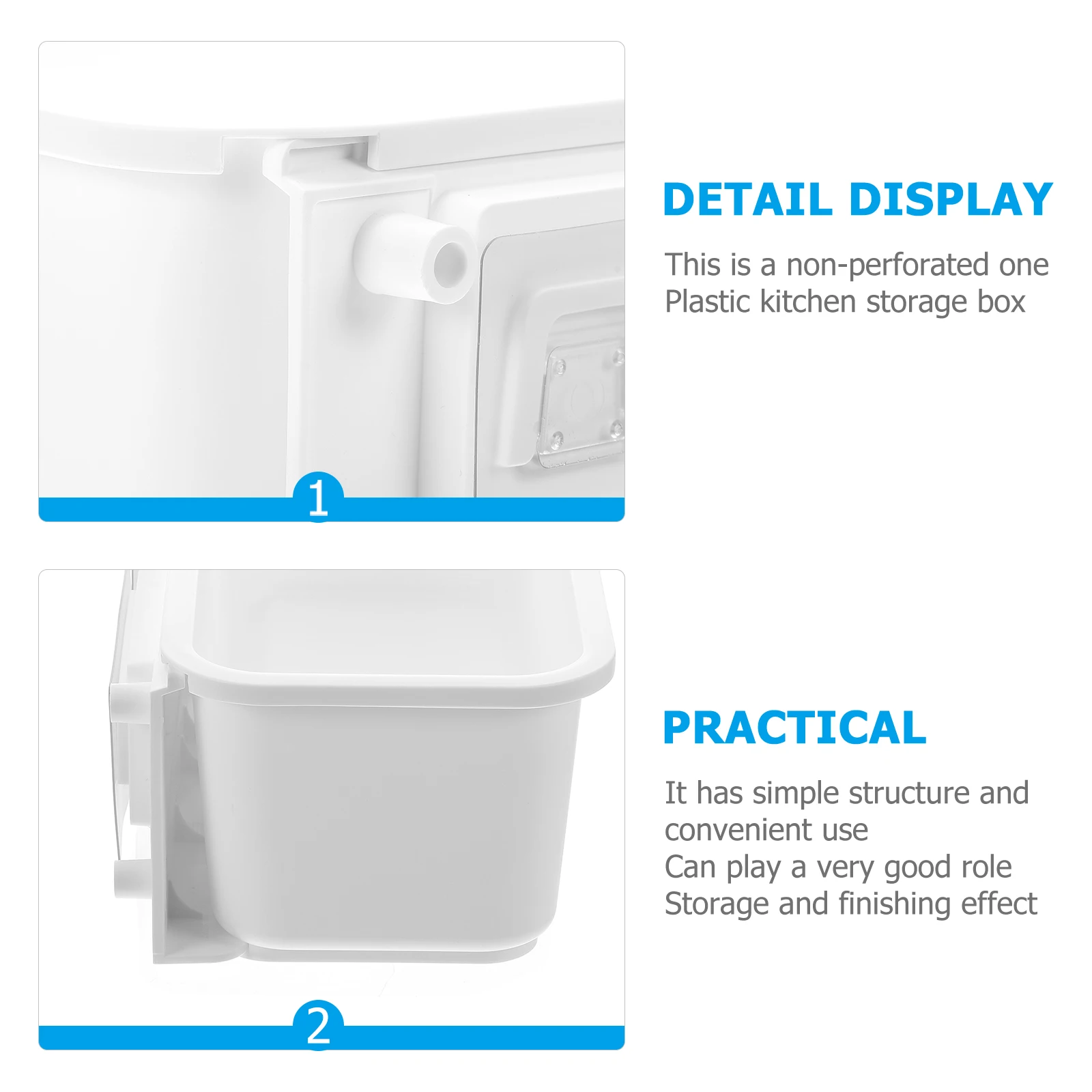 1 set Drawer Storage Box Kitchen Organizer Multifunctional Plastic Pantry Bins Condiment Holder Sundry Sorting Container Cutlery