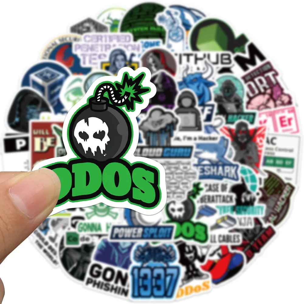 

10/50PCS Hacker Programming Graffiti Stickers Cool Mixed Design Sticker for Phone Computer Notebook Stationery DIY Toys Secret