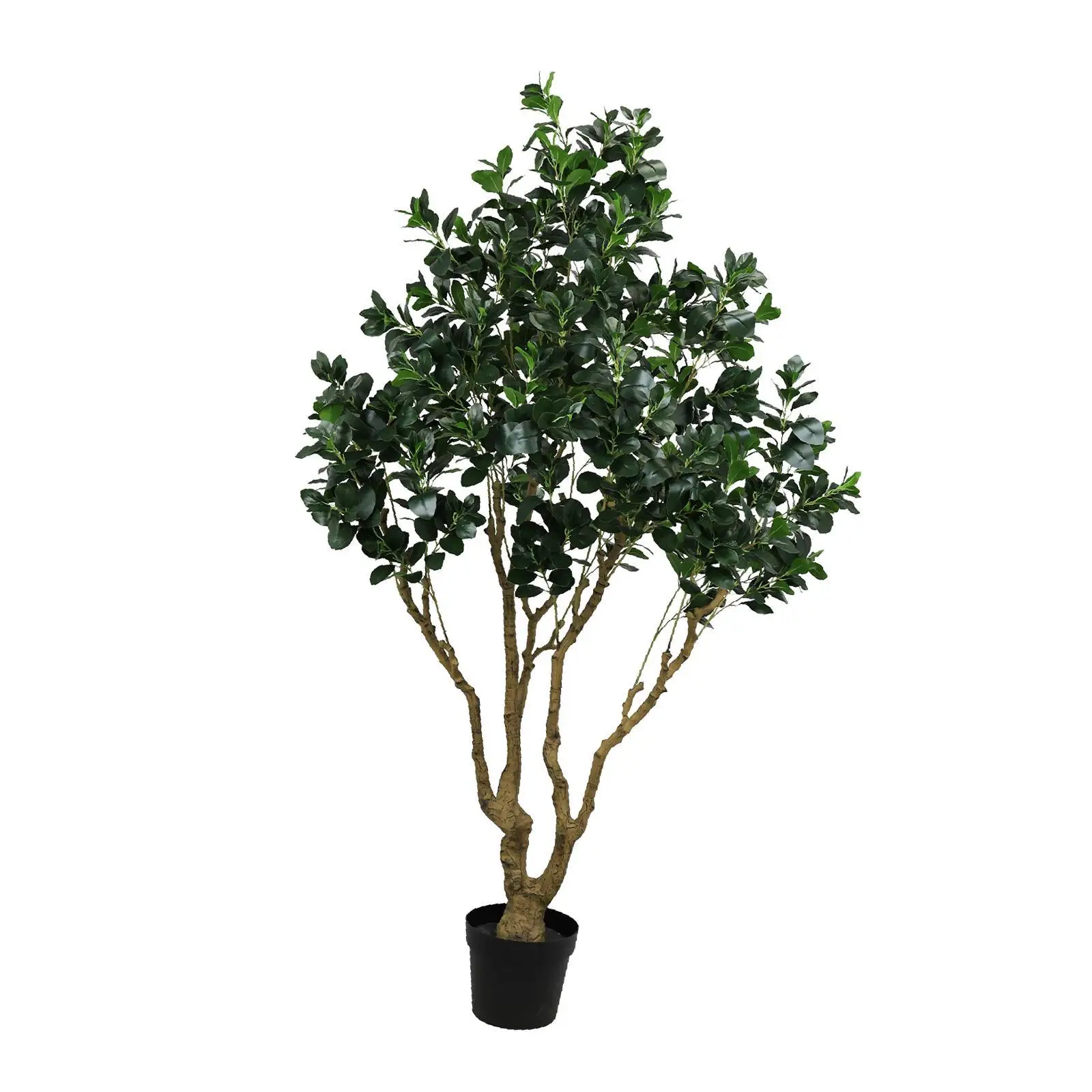 

Lifelike Leaves Flowers Plants Tall Artificial Silk Tree Large Faux Greenery Potted Fake Plant for Entryway Living Room Decor