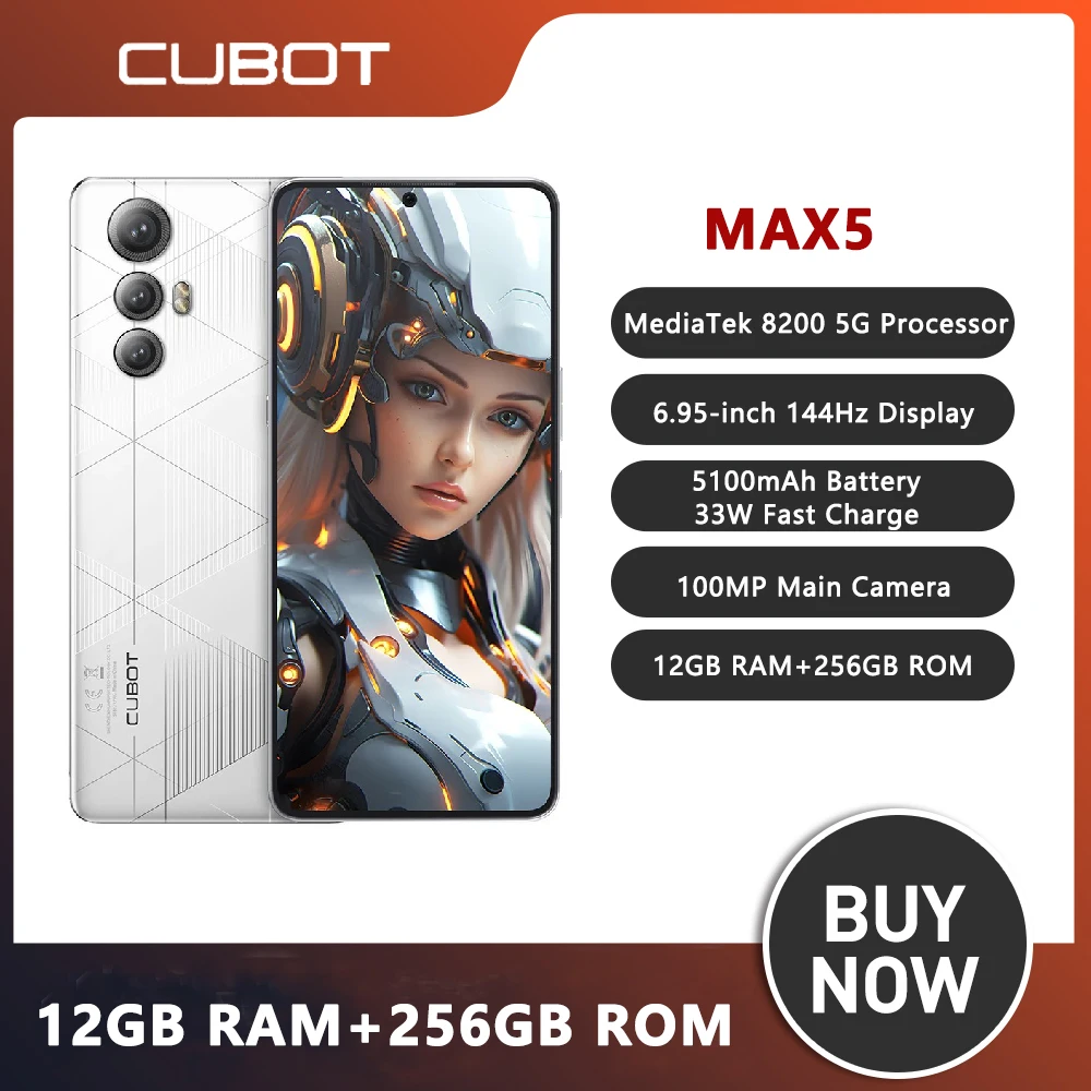 CUBOT MAX 5 Smartphone 5G 6.95\