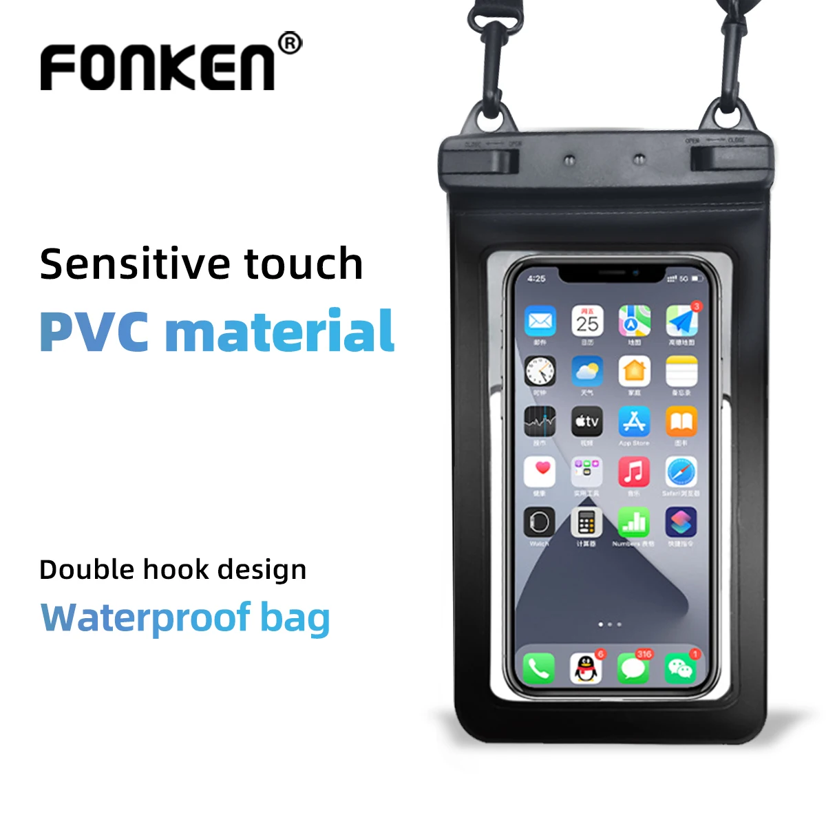 Wasserdichte Badet asche Handy hülle Abdeckung für iPhone 11 12 13 14 15 Pro Max Huawei Mate 60 Xiaomi13 wasserdichte Tasche empfindliche Berührung