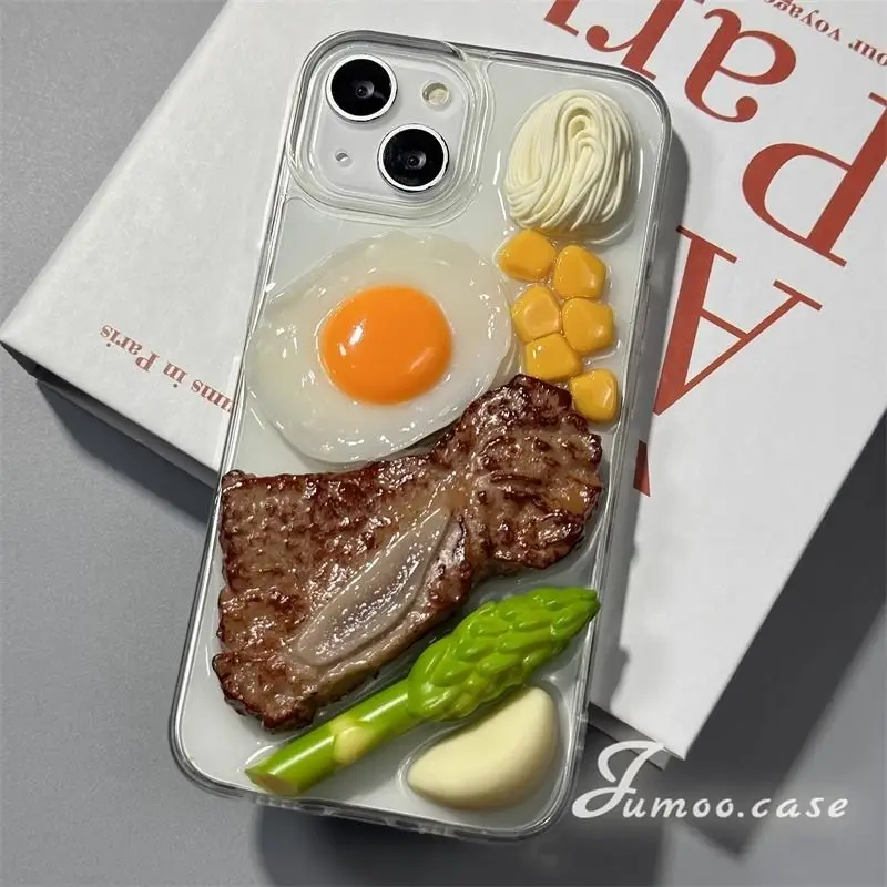 

Tiktok Same 3D Creative Food Iphone 15promax Phone Case IPhone 11/12/13/14/8/XR/XS Full Cover Funny Phone Case 7 Plus Mini