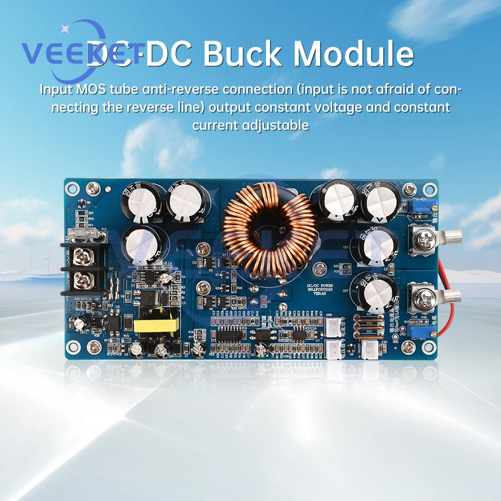 800W 30A DC20V-70V to DC2.5V-58V DC-DC Adjustable Step-down Power Supply Module