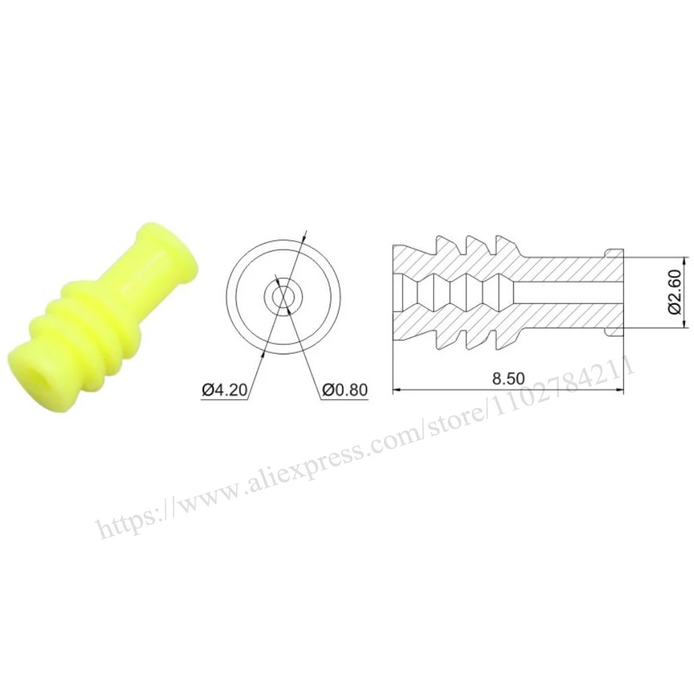 5000PCS 967067-2 New energy auto seal rubber automotive Waterproof connector terminal plug pin socket