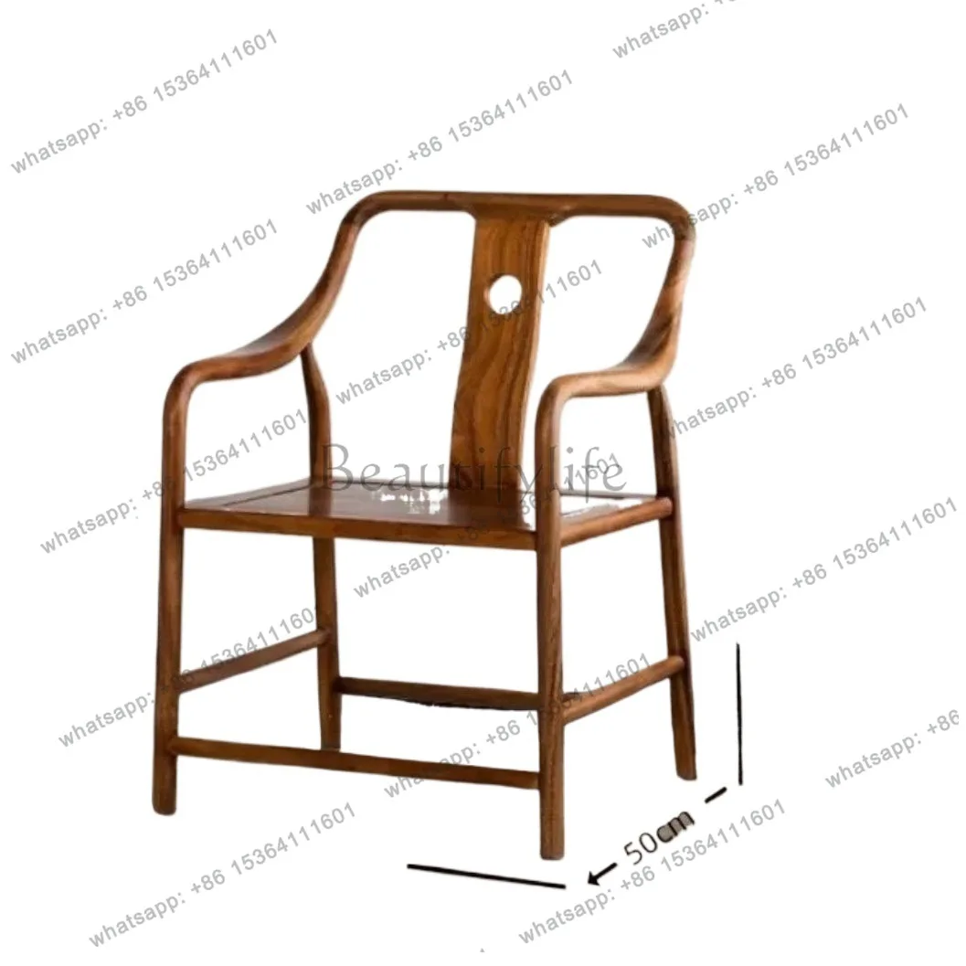 South American walnut solid wood Nordic back chair Chinese Taishi chair