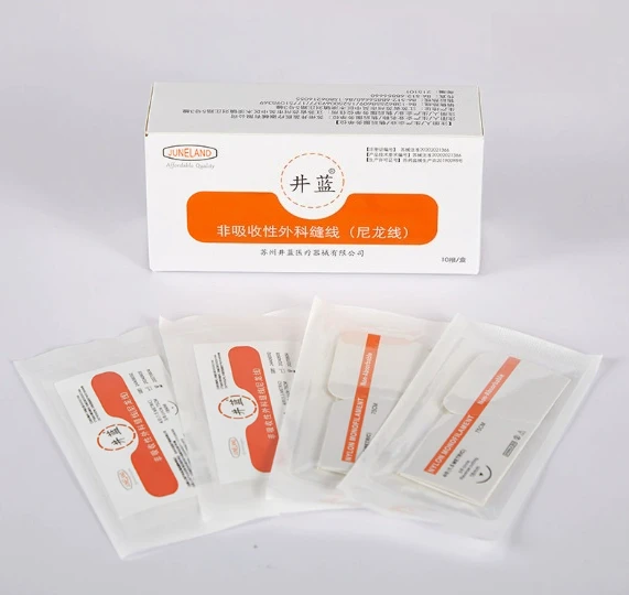 2×10PCS/Box 3/0 4/0 5/0 Dental Surgical Needle Silk Medical Thread Suture Surgical Practice Kit Teaching Demonstrations