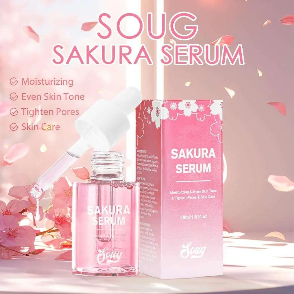 SOUG Primrose Essence Nicotinamide Moisturizes And Anti-wrinkle Niacinamide Sakura Essence Brightening Repairing Skin Care