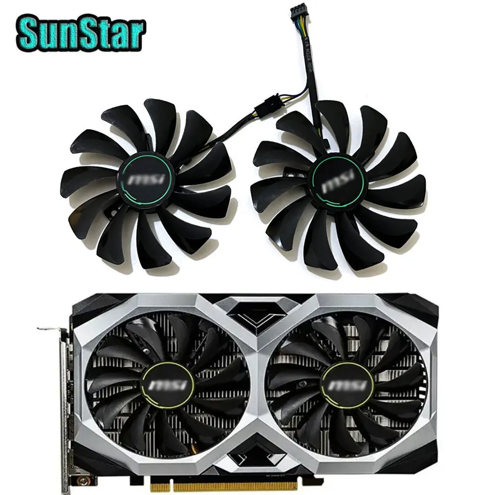 

NEW 85MM HA9010H12F-Z HY-D09010SH GTX1660 RTX2060 Video Card Cooling Fan For MSI GeForce GTX 1660 1660TI RTX 2060 VENTUS GPU