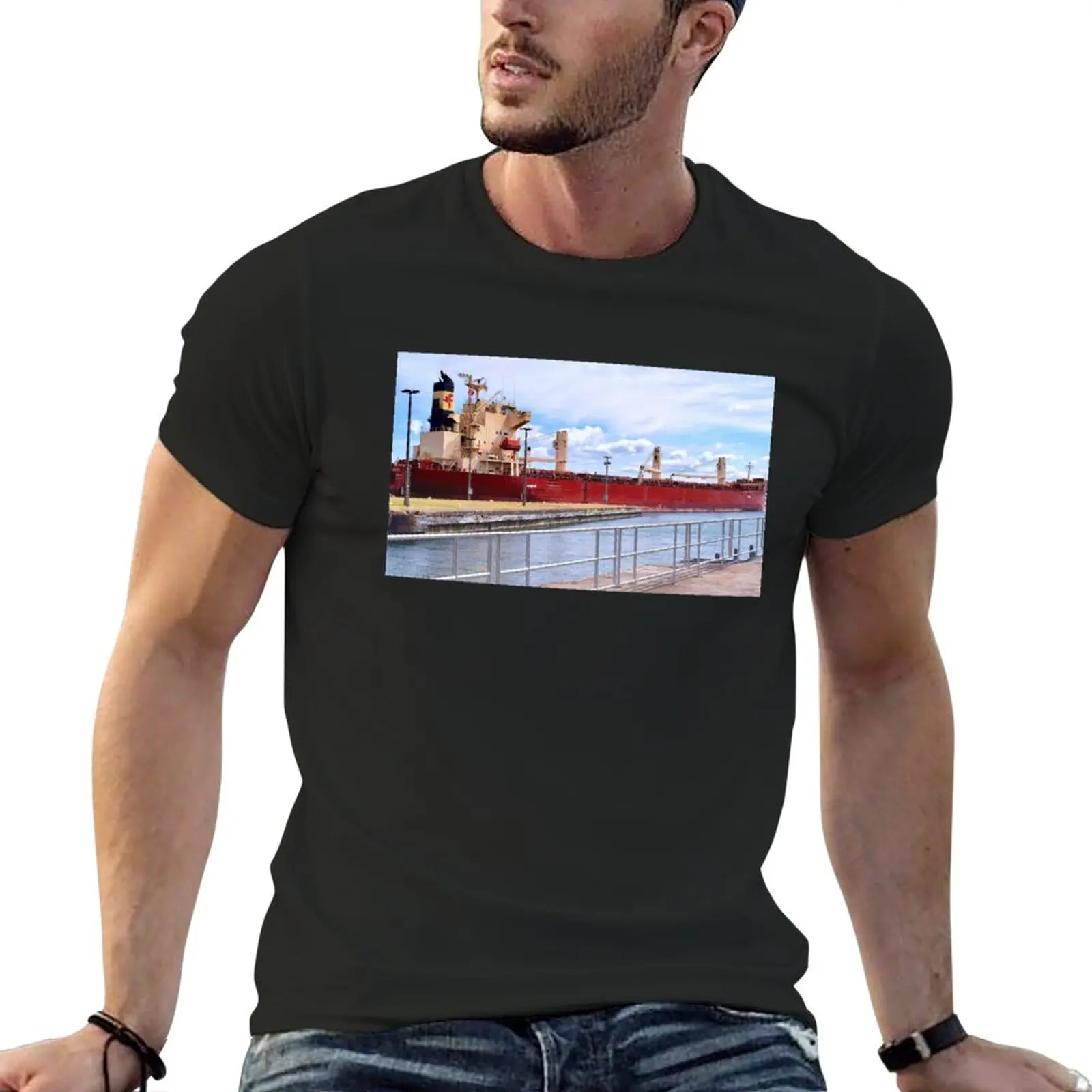 Passing thru the Soo T-Shirt oversized korean fashion fitted t shirts for men