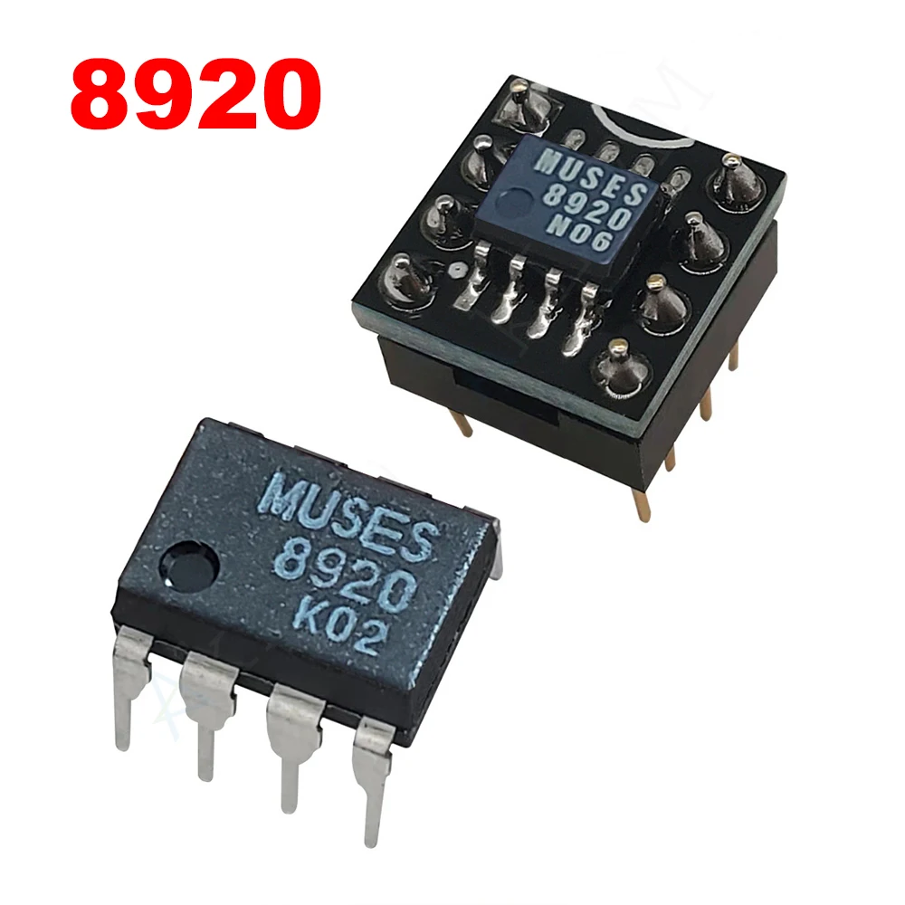 AkLIAM الأصلي JRC Muses8820 Muses8920 Op Amp SOP8 إلى DIP8 مضخم تشغيلي مزدوج عالي الجودة