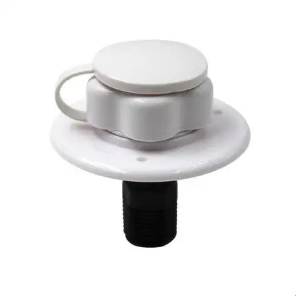 

Plastic White Water Inlet with Built-in Check Valve for RV Caravan and Motor Home Travelling Outdoor Camping Use