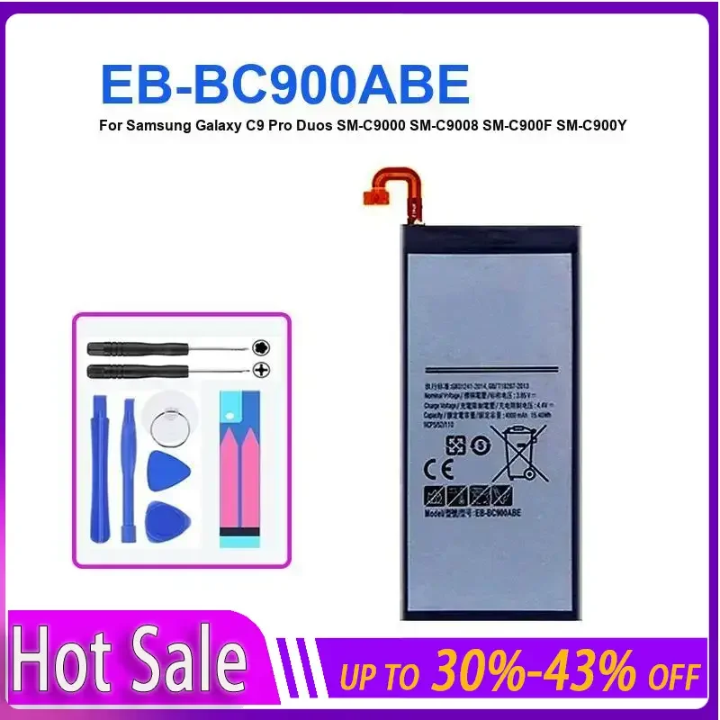 

Сменный аккумулятор EB-BC900ABE для Samsung Galaxy C9 Pro SM-C9000 C9008 C900F C900Y, 4000 мАч, гарантия + трек NO