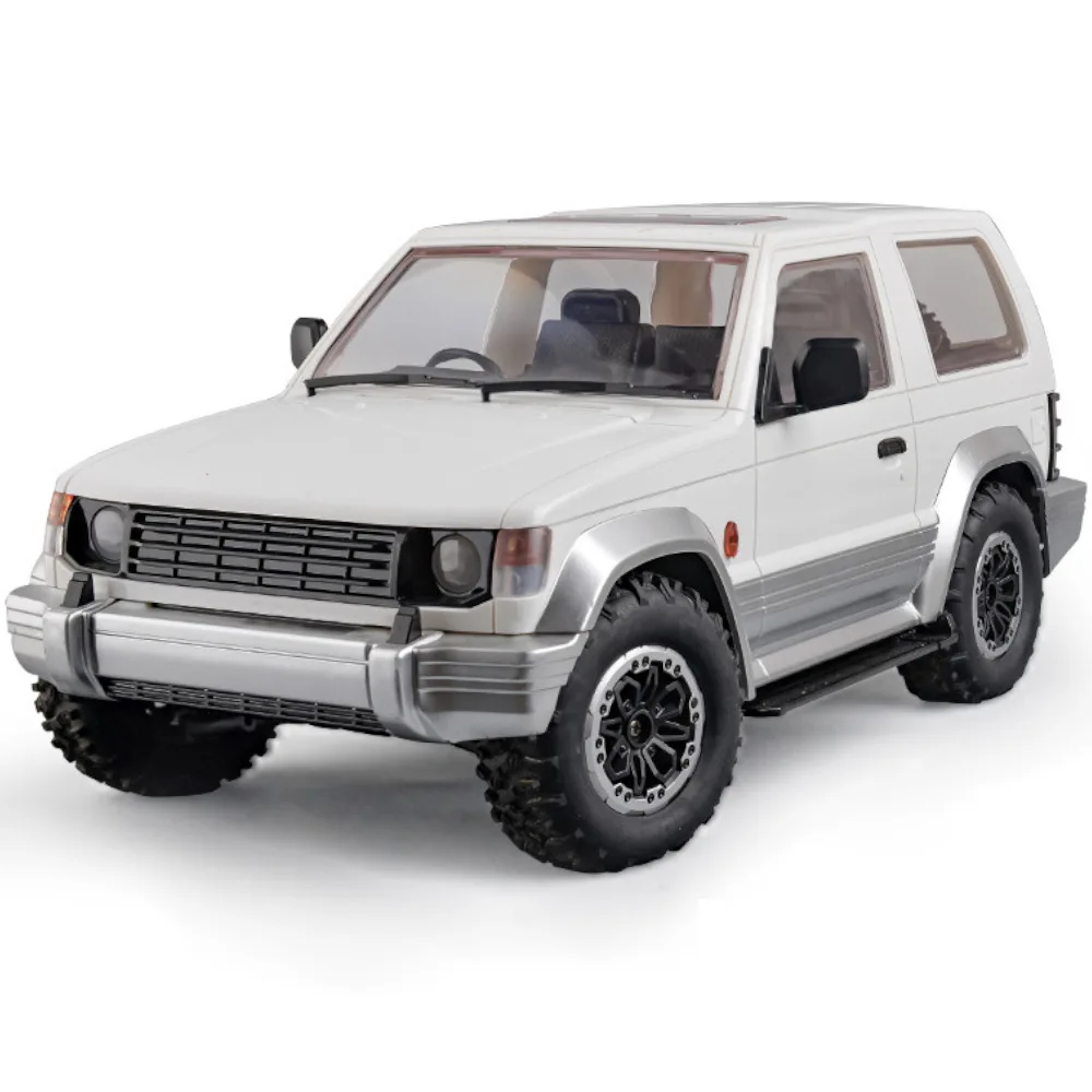 LDRC 1297 Pajero DIY 키트 1/14 4WD RC 자동차, LED 조명, 오프로드 트럭 등반 락 크롤러, 완전 비례, 원격 차량 모델 