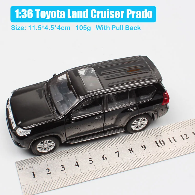 Car Only Welly 1/36 Scale Toyota Land Cruiser Prado Camry 86 Car Model Diecast Pull Back Vehicles Toy Miniatures Childrens