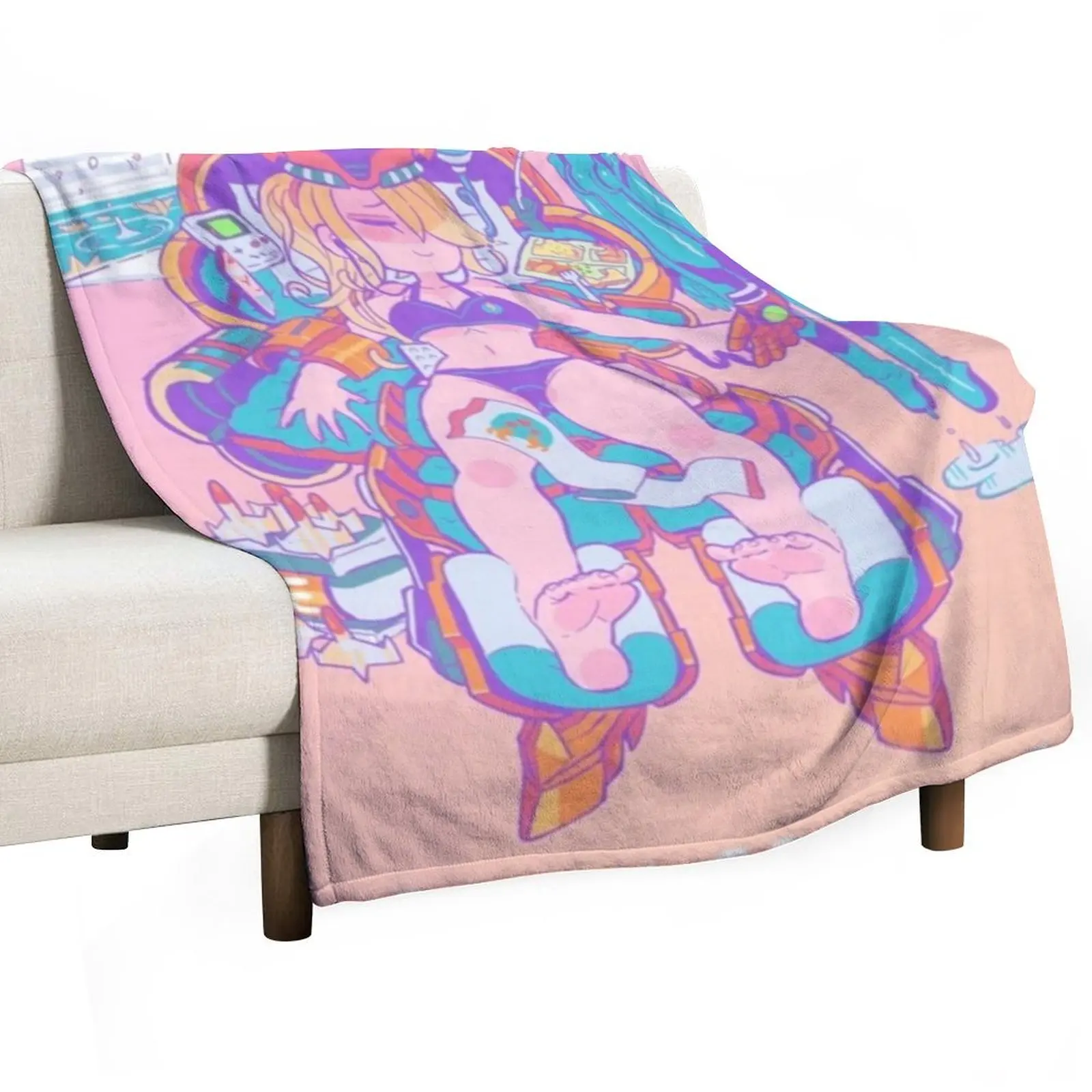 Relax of Samus samus, Throw Blanket Decorative Throw Large Bed linens Luxury Designer Blankets