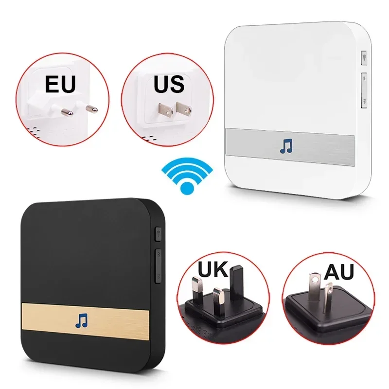 1PCS Senza Fili WiFi Porta Carillon Campanello AC 110-220V Intelligente Campanello Interno US EU UK AU Spina XSH app Per EKEN V5 V6 V7 M3