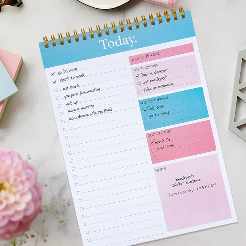 

Organizer Schedule Writing A5 Weekly Planner Notebook Journal Agenda 2024 Cute Daily PadSchool Stationery Office Supplies