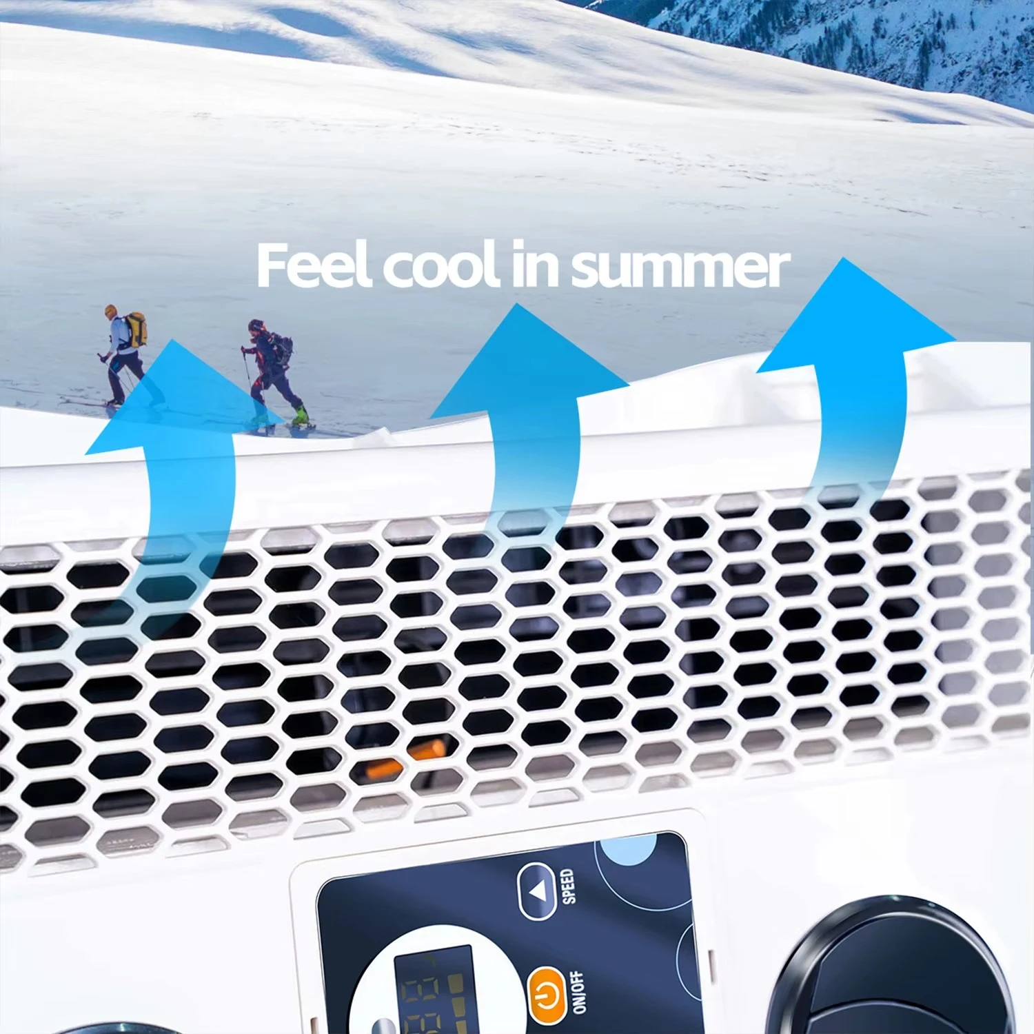 مكيفات هواء من النوع المنفصل RV Car Camper Truck Sleeper 24 فولت DC مع جهاز تحكم عن بعد