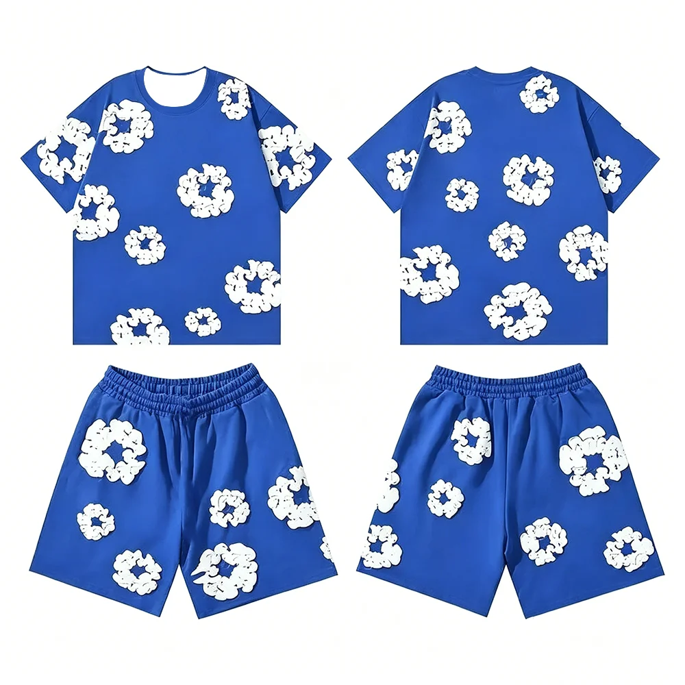 Summer Hip Hop Printed Short Sleeve Set European American Fashion High Street Loose Sportswear Family Matching for Children view 5