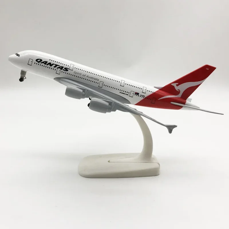 20cm Alloy Metal Air Australian Qantas AIRBUS 380 A380 Airlines Airplane Model Diecast Air Plane Model Aircraft w Landing Gears