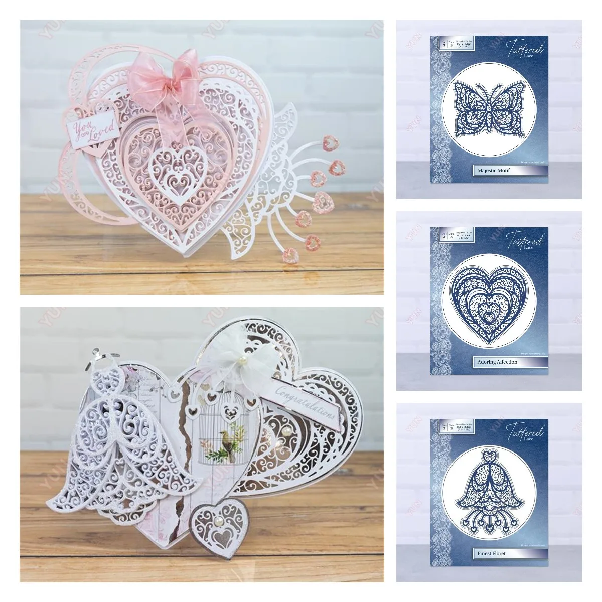 Metal Cutting Dies Scrapbook Finest Floret Majestic Motif Adoring Affection Diary Decoration Cut Die Template DIY Make Card Albu