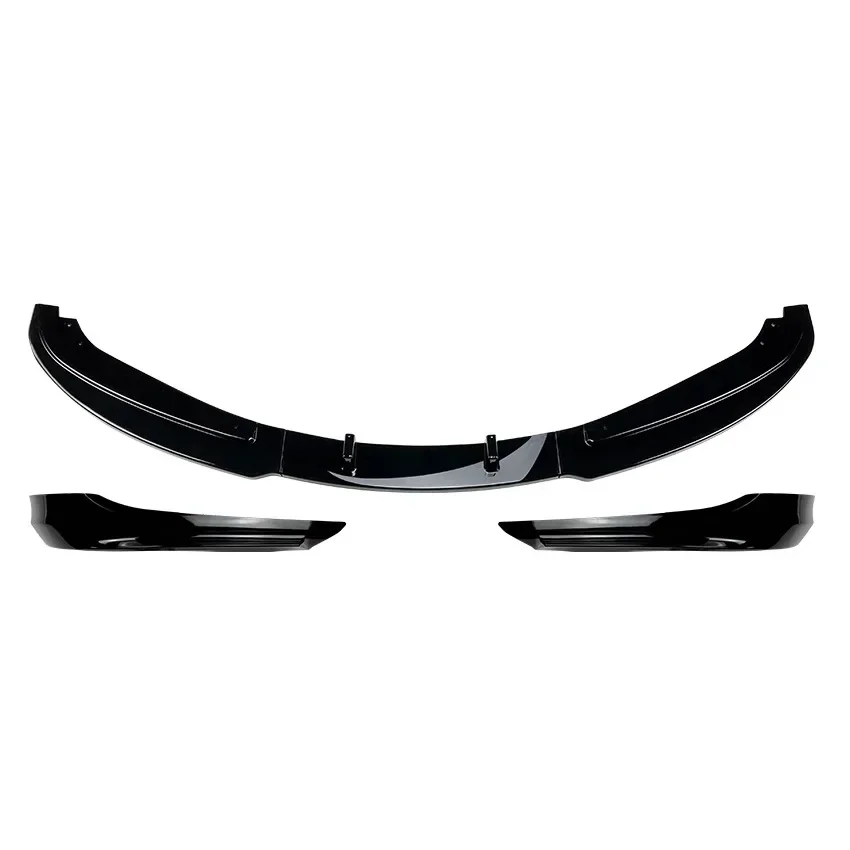 Black Front Bumper Lip Spoiler Splitter For BMW 3 Series E90 E91 LCI Facelift 325i 330i 2007-2012 Tuning Canard Lip Diffuser