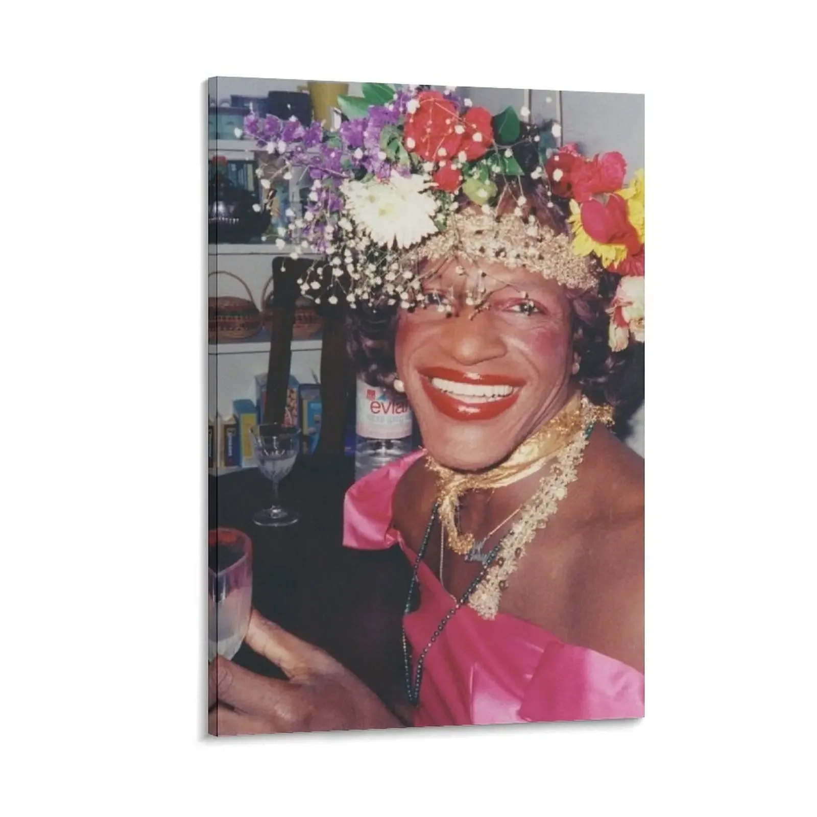 

Marsha P. Johnson - Queer History Canvas Painting nordic home decor stickers & posters