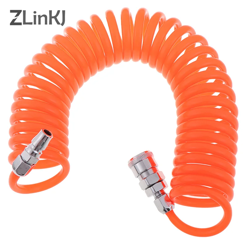 

6m Polyurethane PU Air Compressor Hose Tube Pneumatic Hose Pipe for Compressor Air Tool PP20 + SP20 Type Household Tools