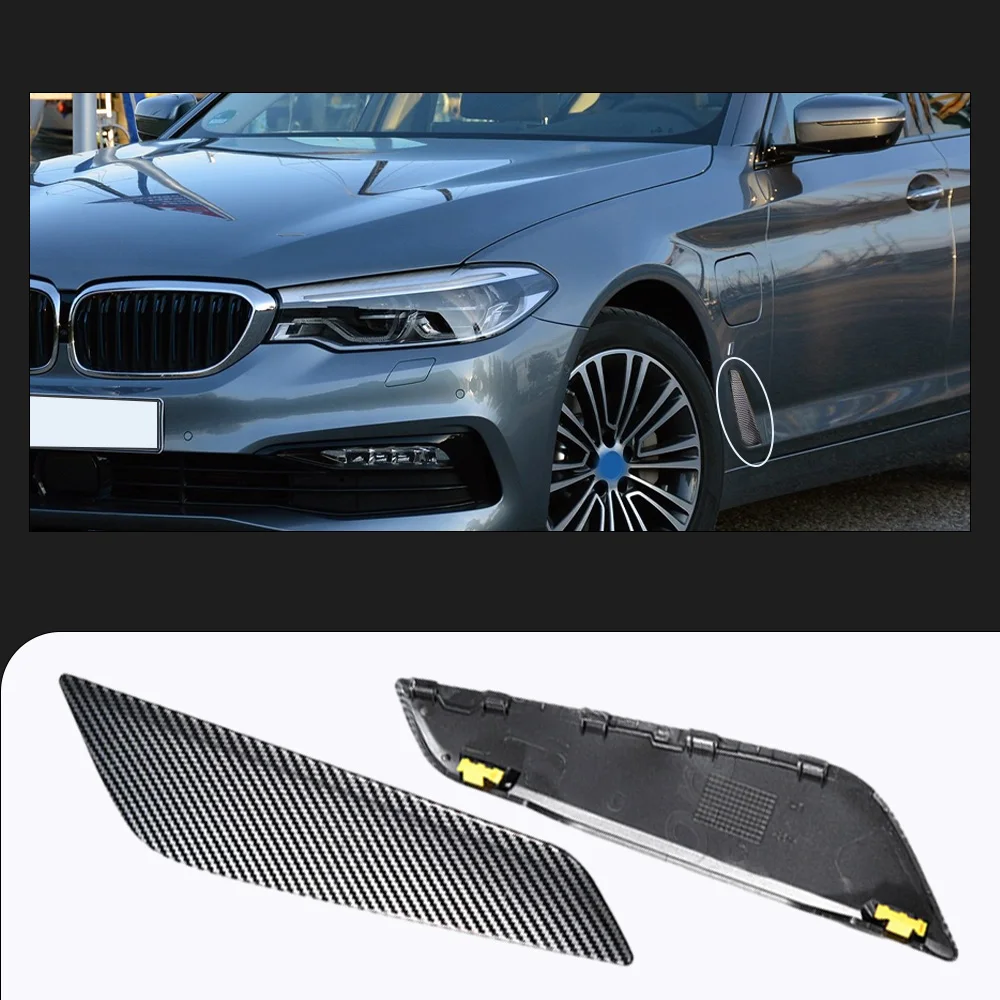 

2Pcs Car Front Side Fender Air ​Vents Trim Outlet Cover For BMW G30 G31 G38 5 Series 2017-2023 51747439013, 51747439014