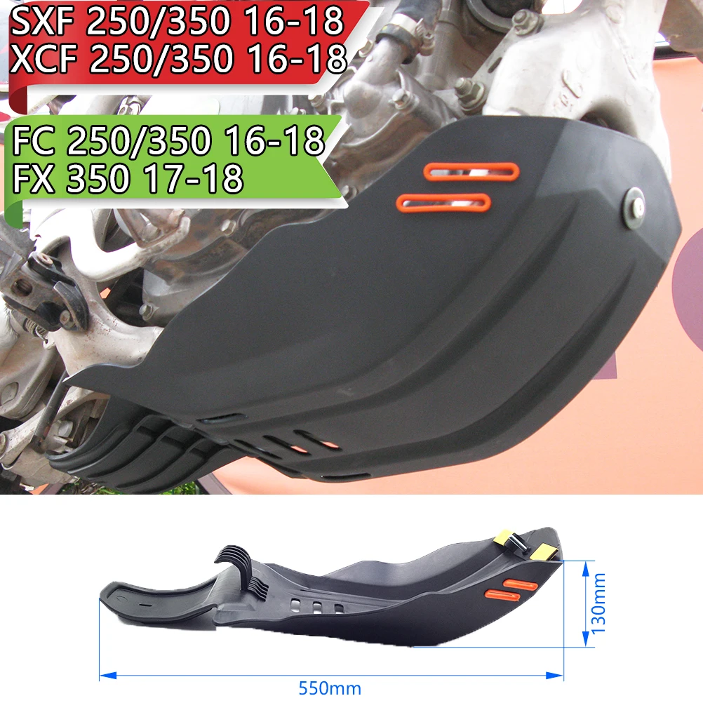 OTOM Motorrad-Unterfahrschutzplatte für KTM SXF XCF 250 350 16-18 HUSQVARNA FC 250/350 FX 350 Dirt Bike Motorschutz