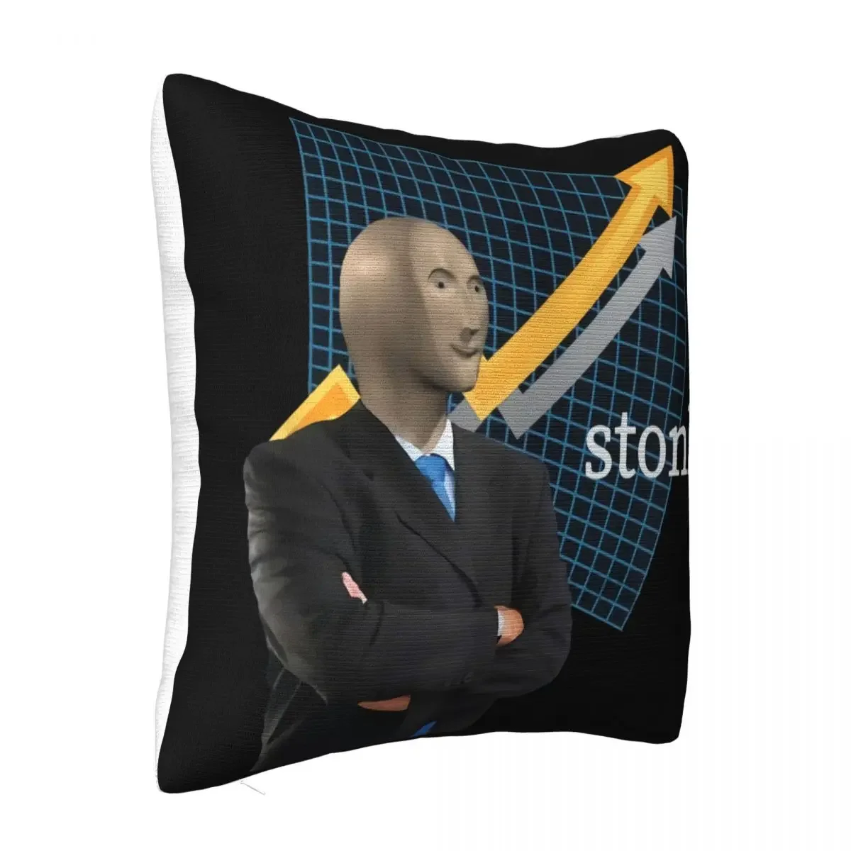 Stonks Meme Man Funny Stock Trader Wallstreetbets Apparel T Dj Adult Swag Hot Classic Game Harajuku Pillow Case