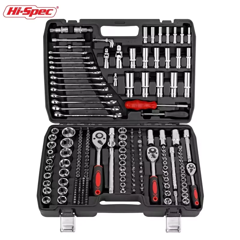 216-46-pc-メカニカルツールソケットキット-1-2インチ-1-4インチ-3-8インチ-ドライブ-sae-メトリックサイズ-ユニバーサルラチェットレンチキット-車のガレージに最適