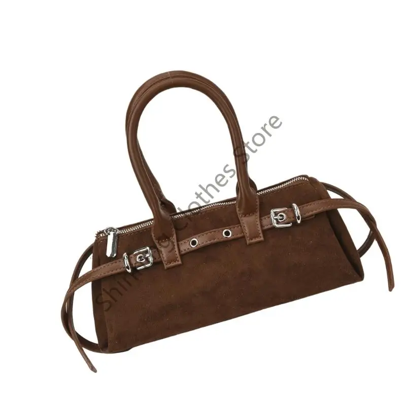 M68A حقيبة كروس من جلد الغزال مع تصميم طباعة الفهود حقائب كتف ريترو تحت الإبط محفظة حقيبة يد للنساء للتنقل العمل