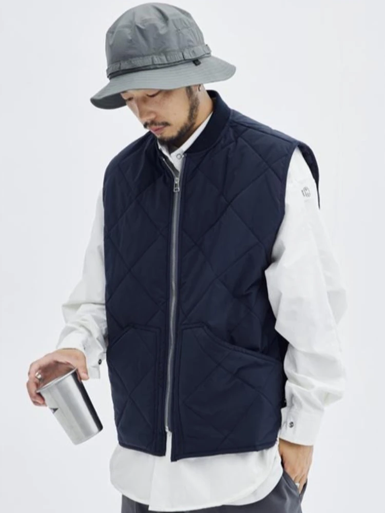 سترة قطنية يابانية خفيفة الوزن ودافئة للرجال للخريف والشتاء على طراز المدينة للأولاد ملابس خارجية غير رسمية بطبقات