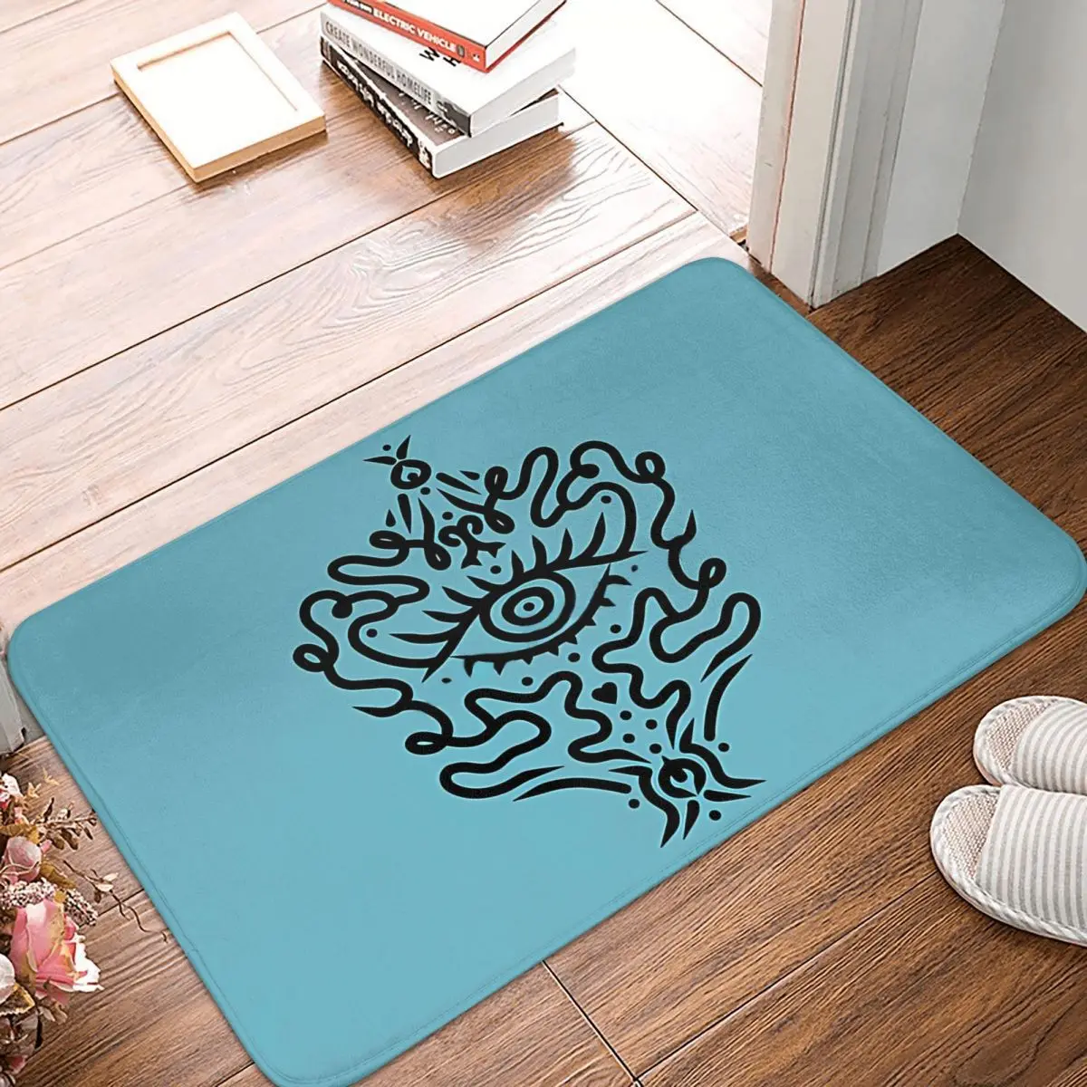 Third Eyes Mandala Evil Eye Non-slip Doormat Carpet Living Room Bedroom Mat Prayer Flannel Modern