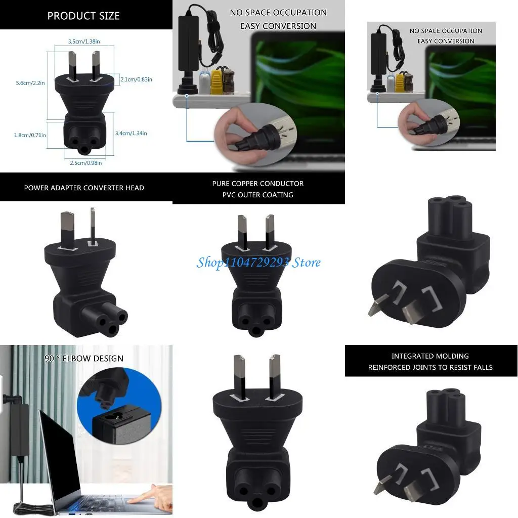 

Y2GD to IEC320C5 Electrical Power Adapter Australia Standard 2Pin to IEC320C5