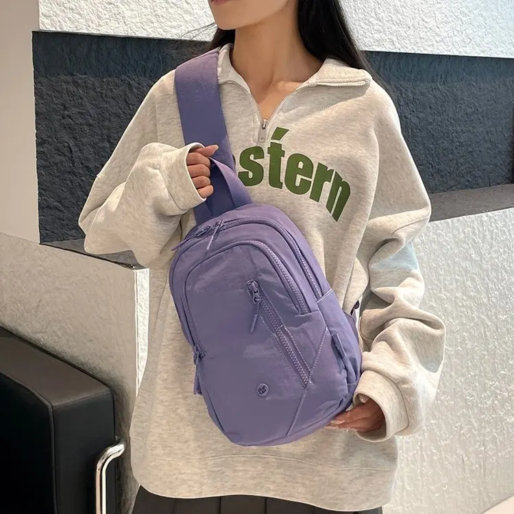Waterproof Large Capacity Sports Chest Bag for Women Outdoor Mountain Biking Travel Candy Color Trendy Brand Ladies Fanny Pack view 3