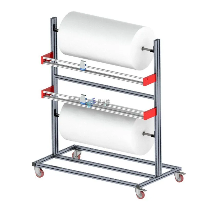 Wrapping Film Shelf Packaging Film Shelf Bubble Film Wrapping Kraft Paper Splint Pearl Cotton Coil Packaging Material Shelf