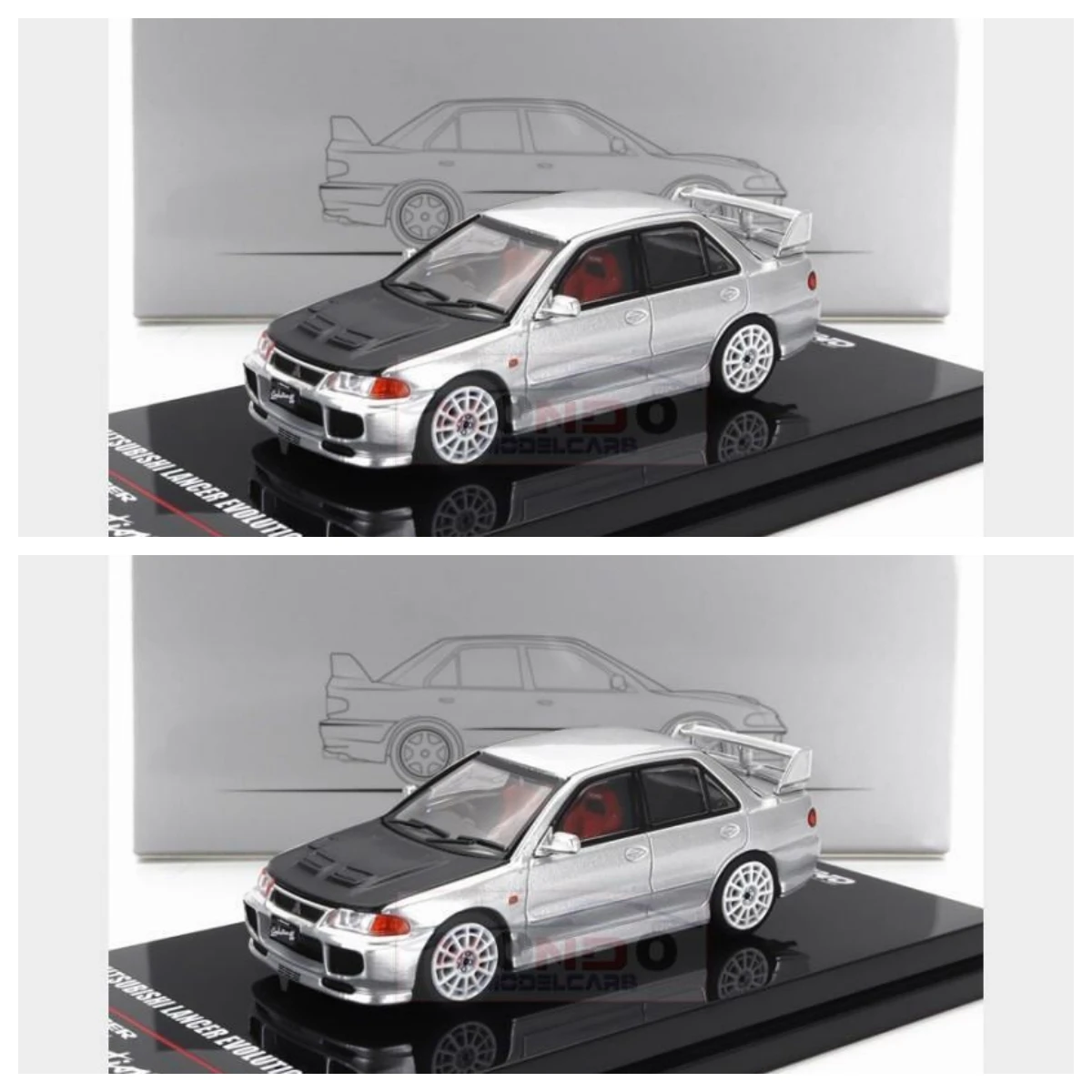 

1:64 INNO Lancer Evolution Iii 1995 Silver Black IN64-EVO3-SIL Diecast Model car Collection Limited Edition Hobby Toys