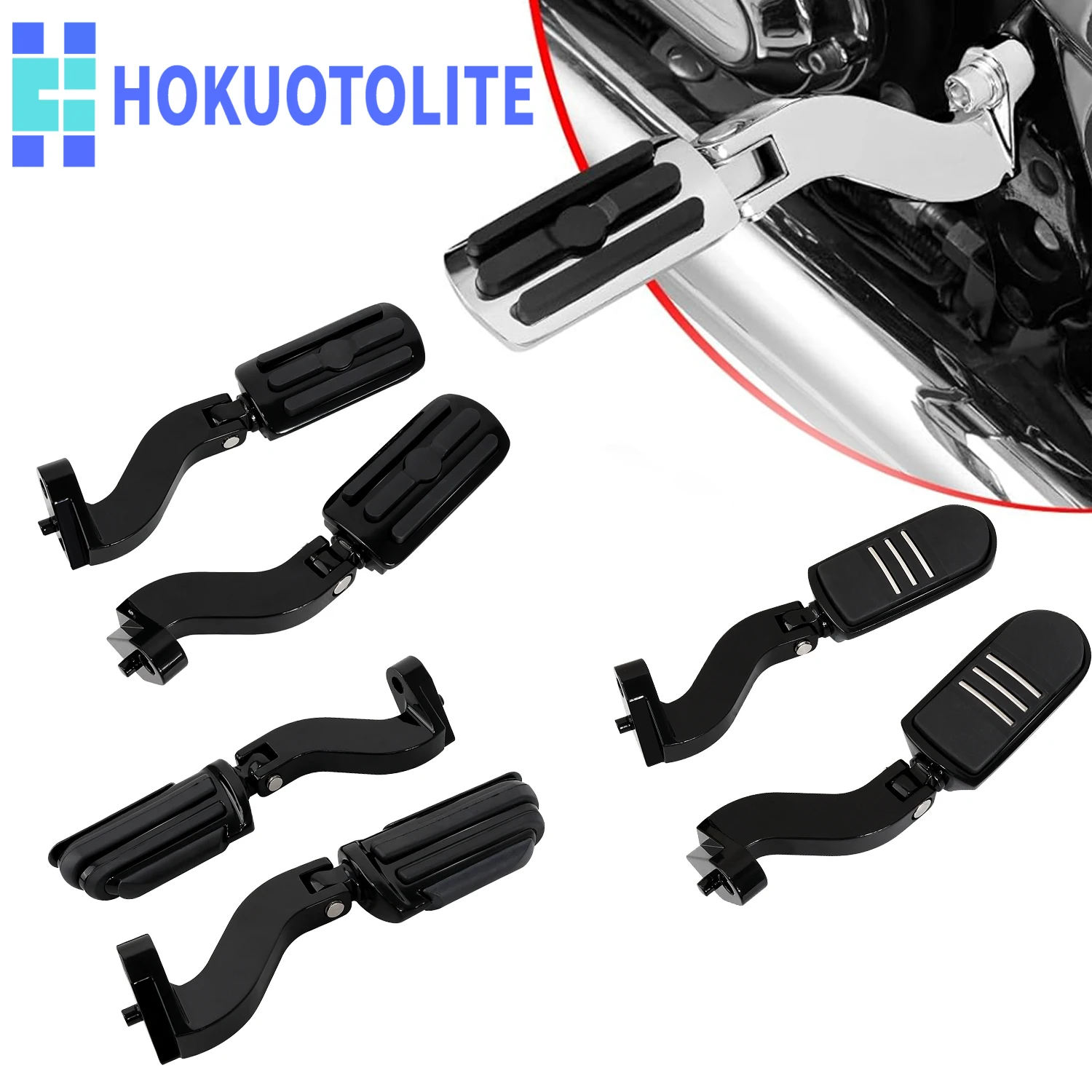 

Passenger Rear Footrest Mount Kit Motorcycle Foot Pegs For Harley CVO Street Electra Glide Touring Road King FLHR 1993-up