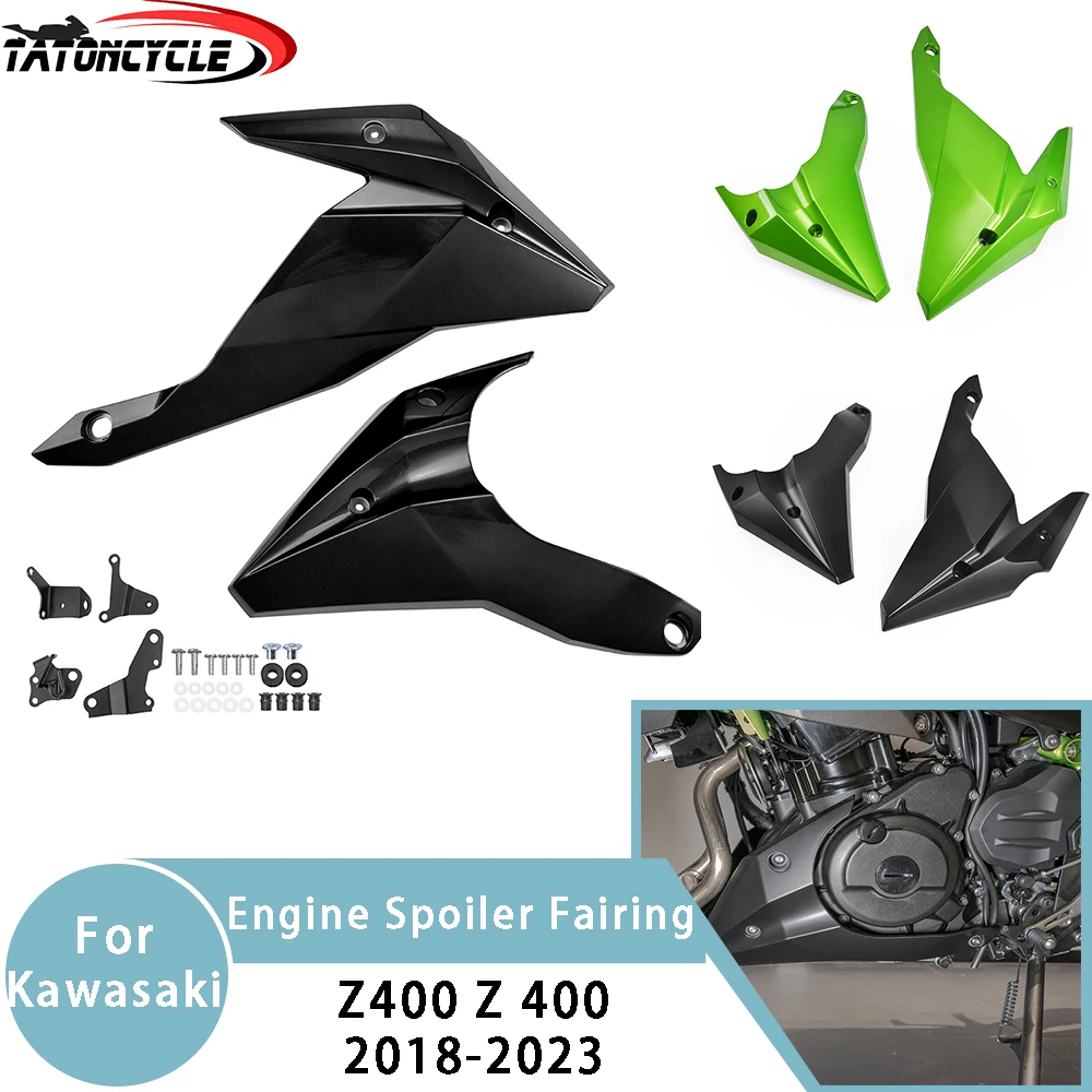 

For kawasaki Z400 Motorcycle Parts Bellypan Lower Engine Spoiler Fairing Z 400 2018-2023 2020 Belly Pan Engine Protection Cover