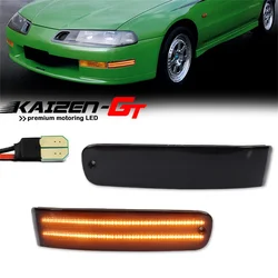 Front Bumper Outer Turn Signal Lights LED Side Marker Indicator Lights Parking Lights For Honda Prelude 1992 1993 1994 1995 1996