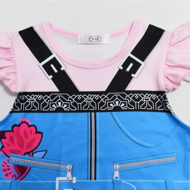 أزياء الأطفال زوي ميرا رومي شيطان القاتل التأثيرية للفتيات لفيلم الهالوين K-Pop Idol Group لعب الأدوار X;2,F;5.N #4