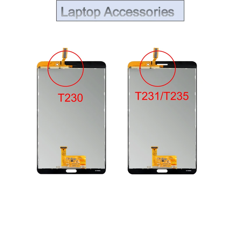 Новый 7-дюймовый ЖК-дисплей для Samsung Galaxy Tab 4 7,0 T230 SM-T230 T231 T235, ЖК-дисплей с дигитайзером сенсорного экрана в сборе Новый 7-дюймовый ЖК-дисплей для Samsung Galaxy Tab 4 7,0 T230 SM-T230 T231 T235, ЖК-дисплей с дигитайзером сенсорного экрана в сборе
